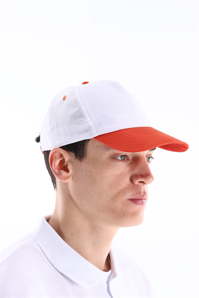 Regular Şapka Kırmızı - Beyaz