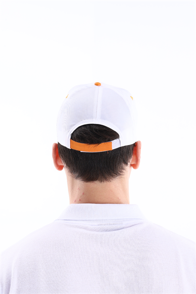 Regular Şapka Turuncu - Beyaz