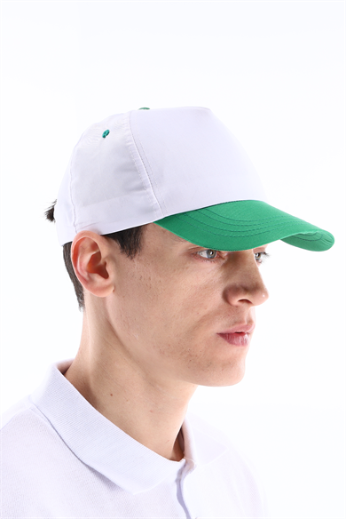 Regular Şapka Yeşil - Beyaz