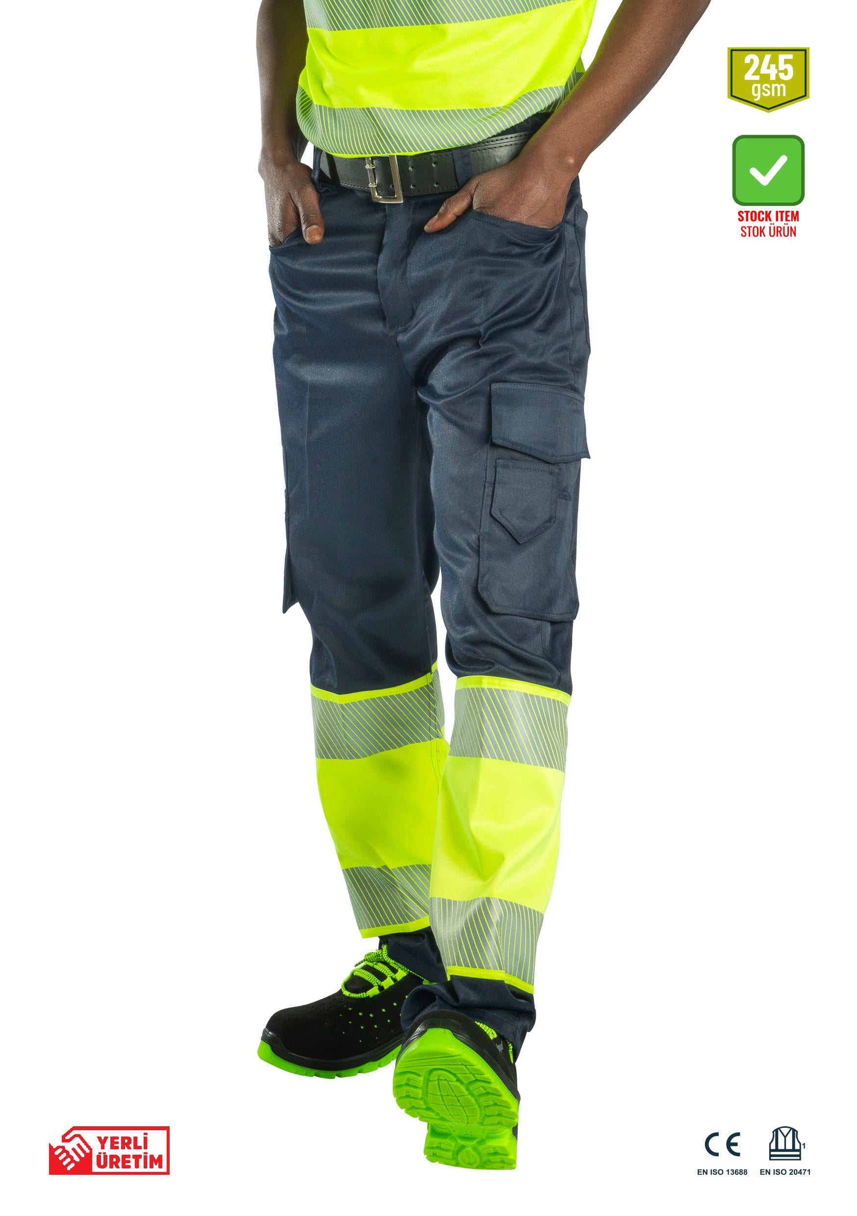 Alaska Hi-Vis Pantolon Lacivert - Neon Sarı, Alaska Hi-Vis Pantolon Lacivert - Neon Sarı - Concept Alina (İş Elbisesi, İş Kıyafetleri, Yanmaz İş Elbisesi, Yanmaz İş Kıyafeti, Alev Almaz İş Elbisesi, Toptan, Üreticileri, İmalatçıları, Konya, İstanbul, Kocaceli, Gebze), Yüksek Görünürlüklü Ürünler