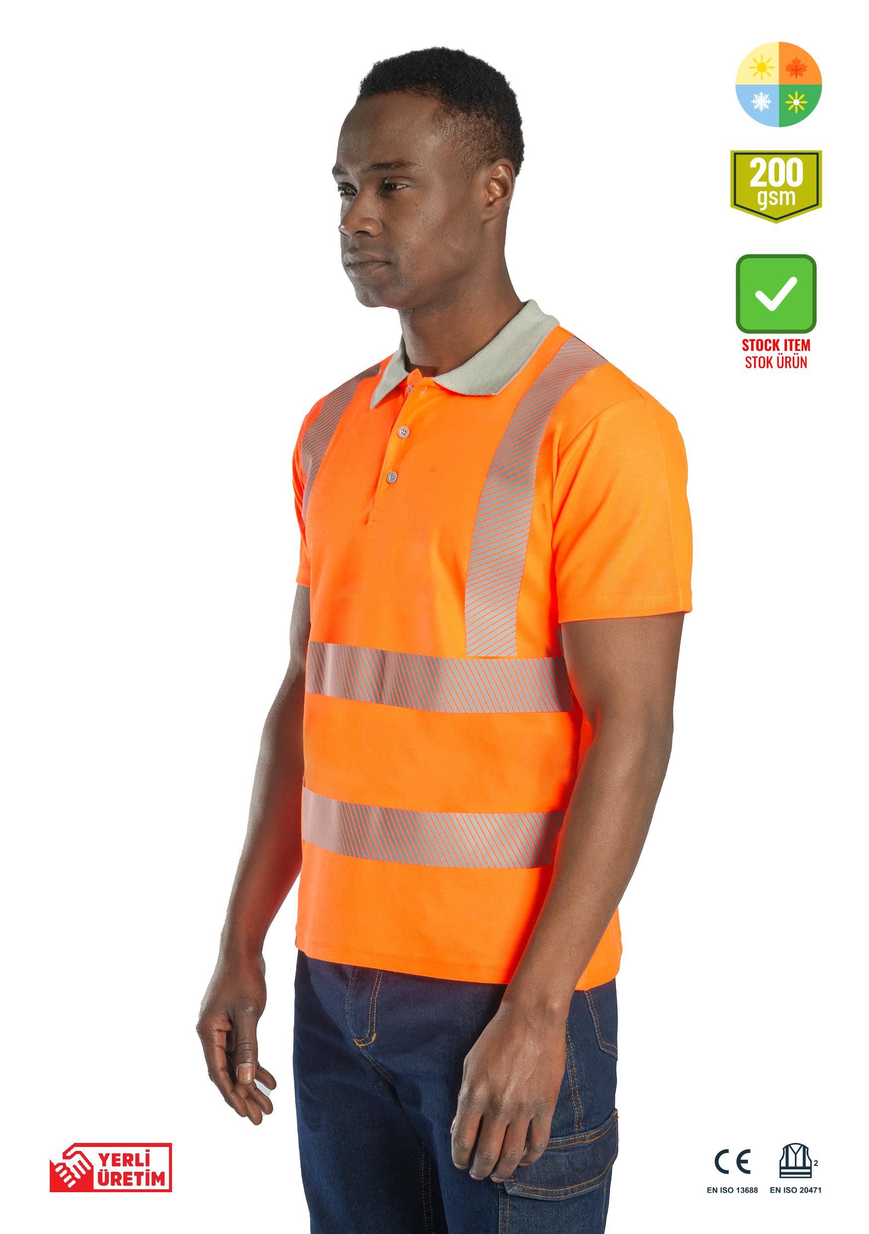 Alaska Hi-Vis Polo T-Shirt Neon Turuncu, Alaska Hi-Vis Polo T-Shirt Neon Turuncu - Concept Alina (İş Elbisesi, İş Kıyafetleri, Yanmaz İş Elbisesi, Yanmaz İş Kıyafeti, Alev Almaz İş Elbisesi, Toptan, Üreticileri, İmalatçıları, Konya, İstanbul, Kocaceli, Gebze), Yüksek Görünürlüklü Ürünler