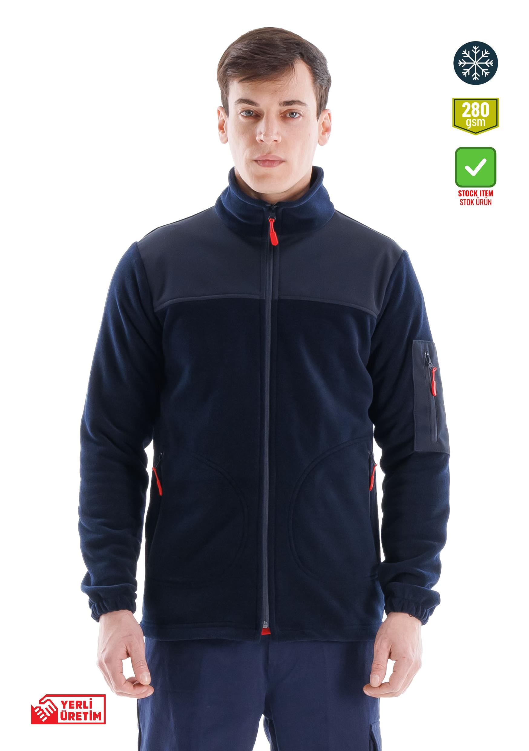 Carlo Fleece Jacket Navy Blue, , Fleece Jacket