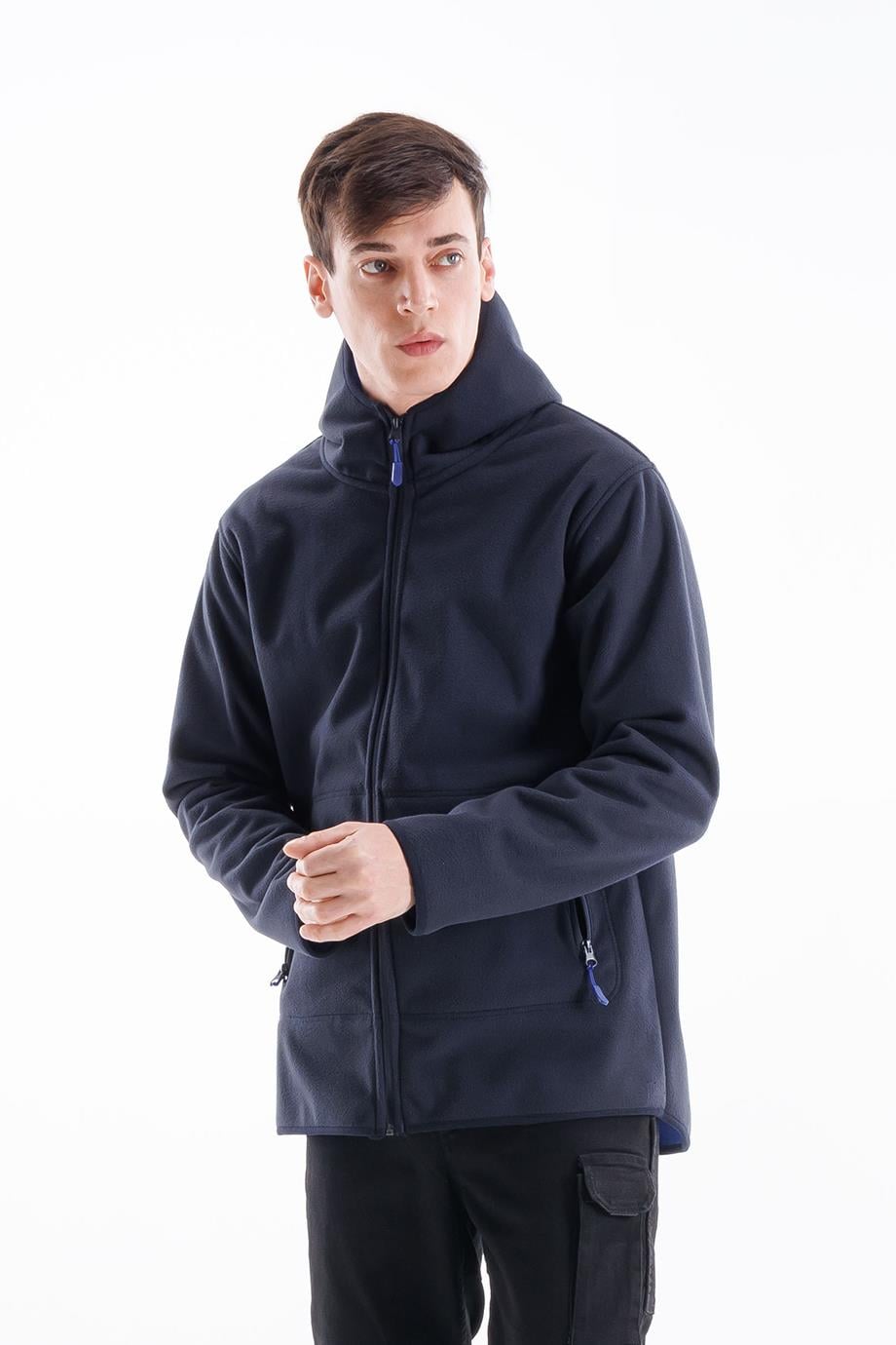 Çift Taraflı Polar - İçi Mavi 