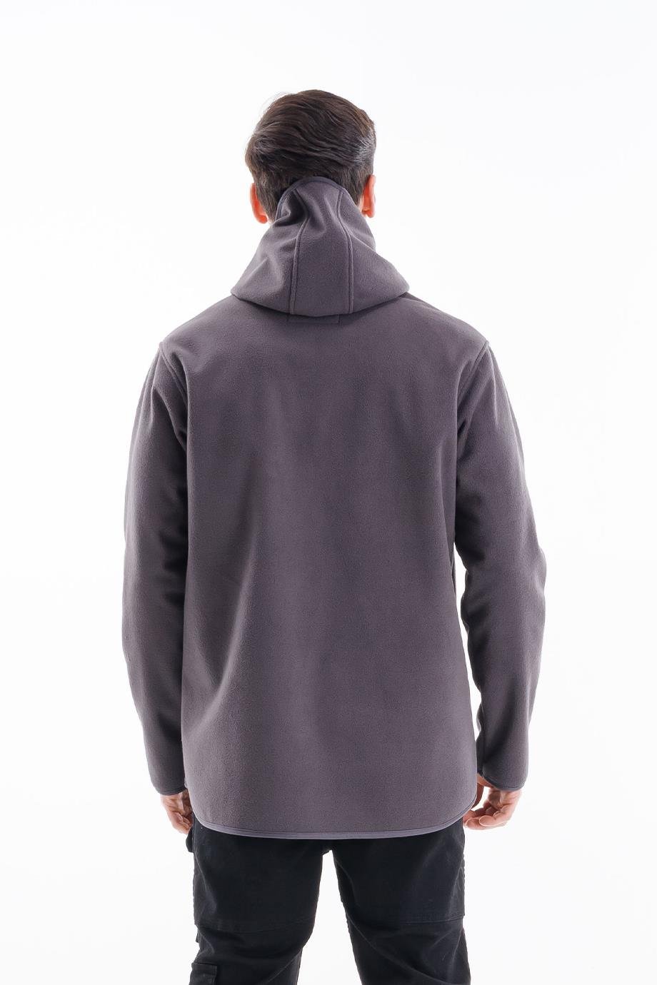 Double Sided Fleece Jacket Anthracite