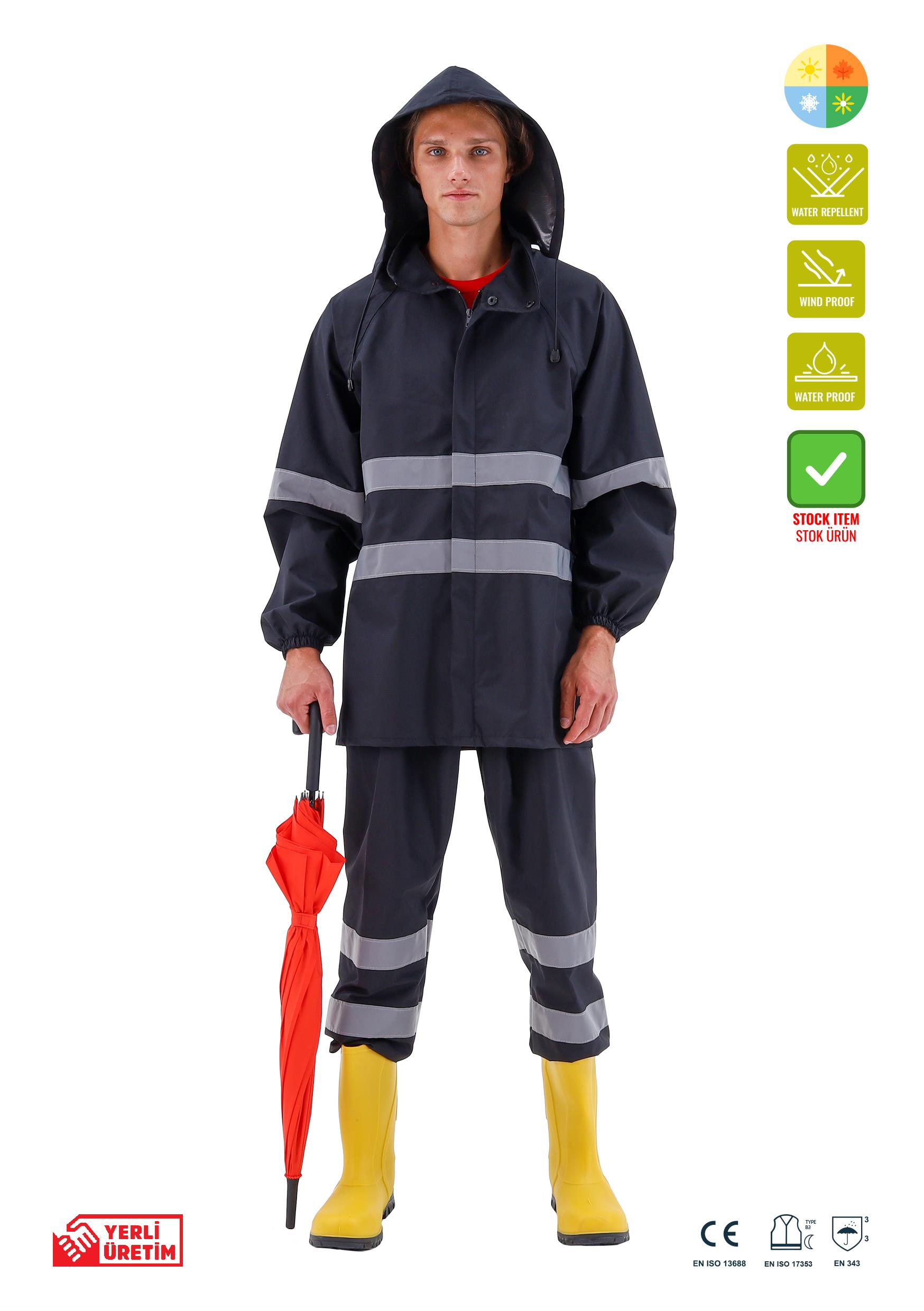 Ripstop Yağmurluk Takım Siyah, Ripstop Yağmurluk Takım Siyah - Concept Alina (İş Elbisesi, İş Kıyafetleri, Yanmaz İş Elbisesi, Yanmaz İş Kıyafeti, Alev Almaz İş Elbisesi, Toptan, Üreticileri, İmalatçıları, Konya, İstanbul, Kocaceli, Gebze), Yağmurluk