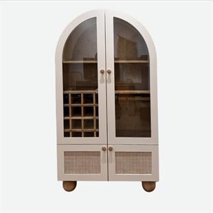 Etiwood Şaraplıklı Dome BüfeEtiwood Şaraplıklı Dome BüfeAhşap BüfelerEtiwood Şaraplıklı Dome Büfe
