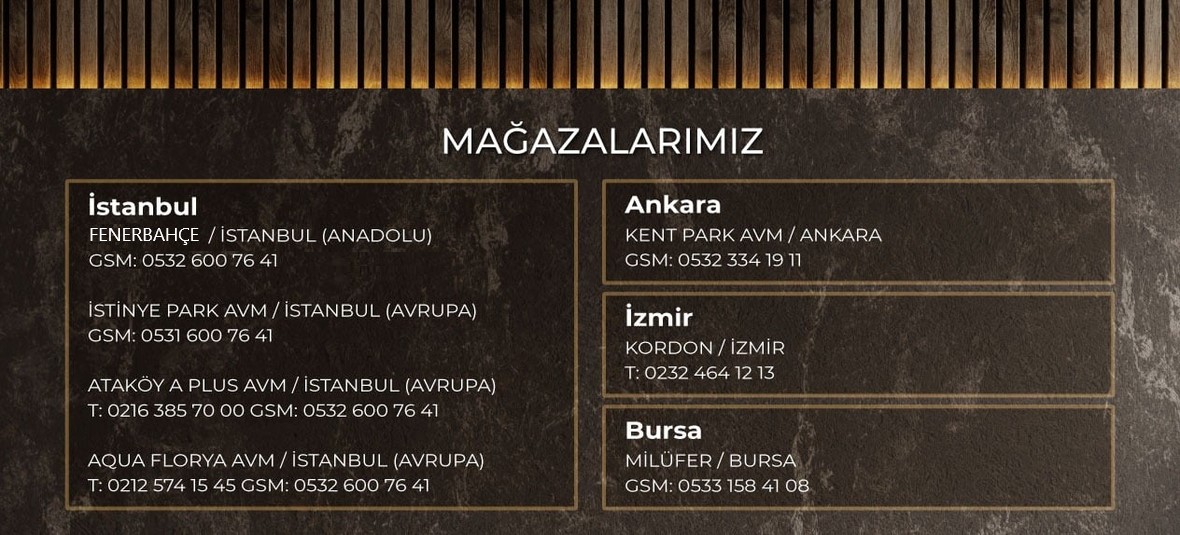 Cellini Magazalarimiz