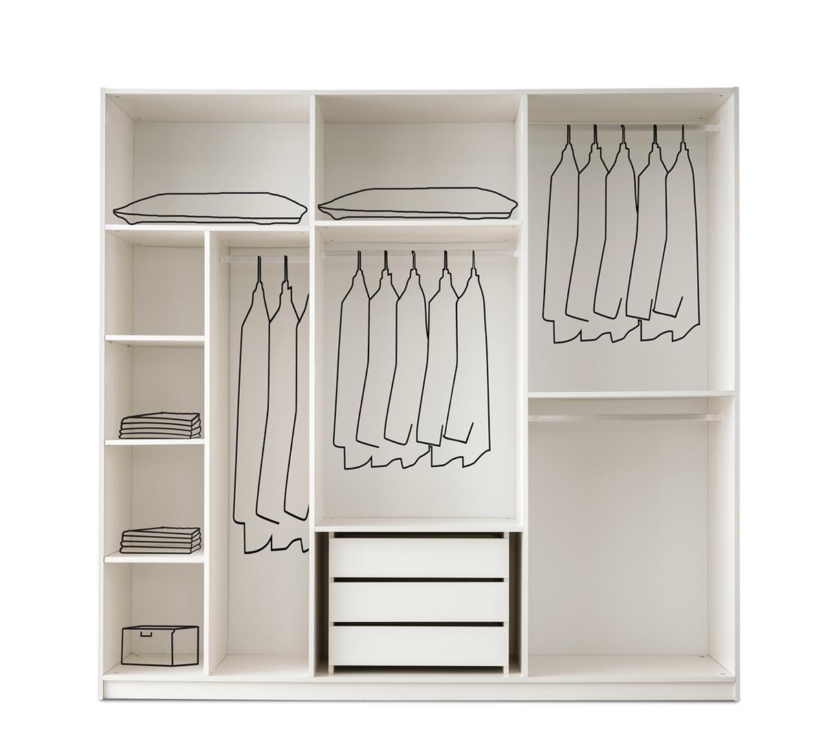 Barselona 6 Kapaklı MDF Dolap