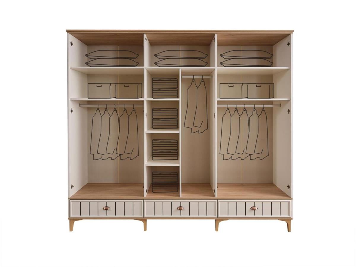 Bella 6 Kapaklı Dolap