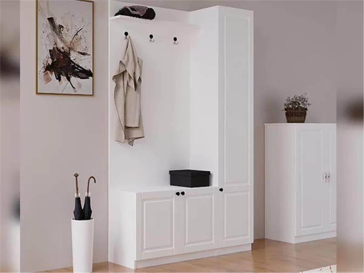 Mina Beyaz Country 120 cm Portmanto