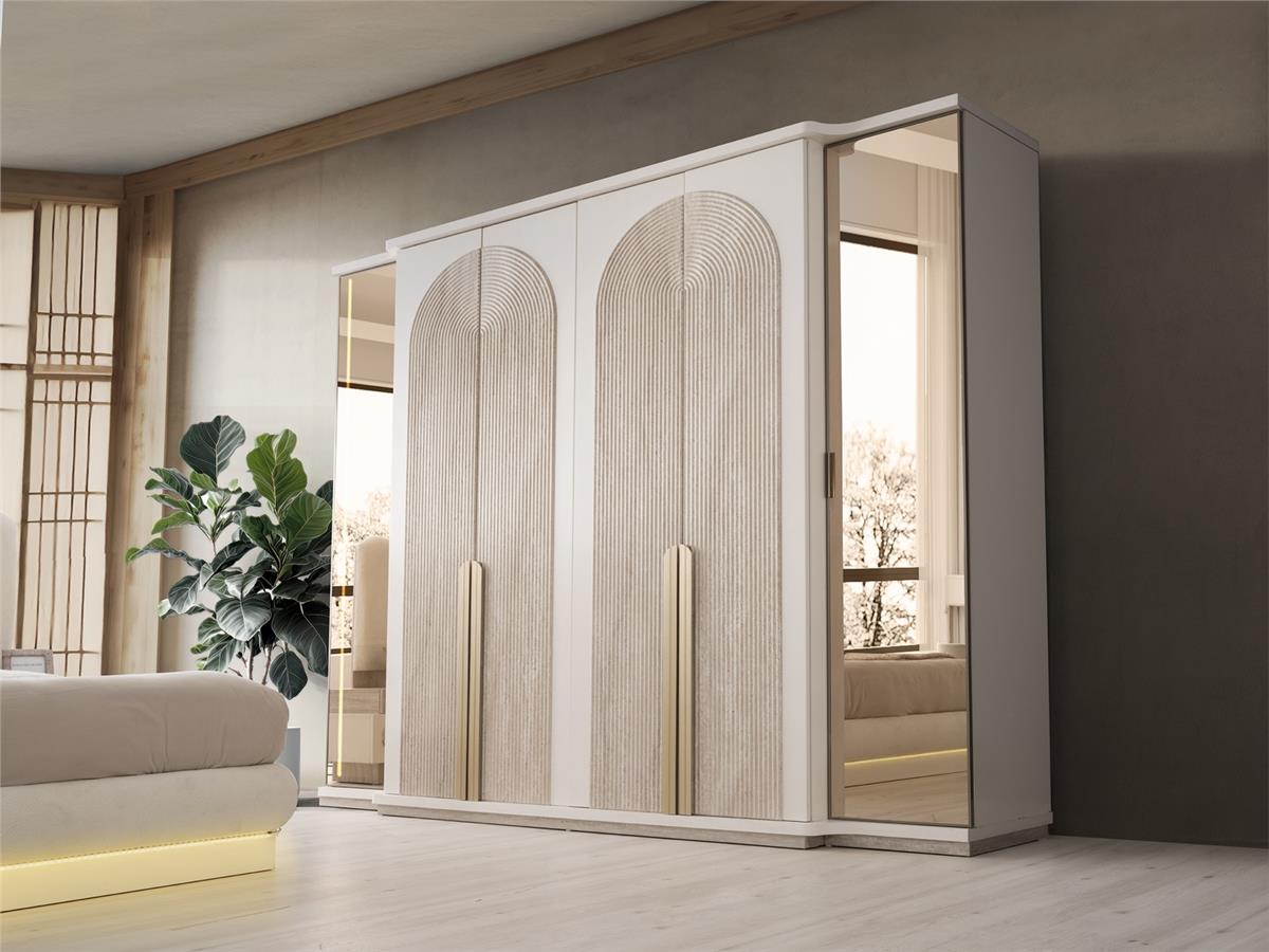 Dubai MDF 6 Kapaklı Dolap
