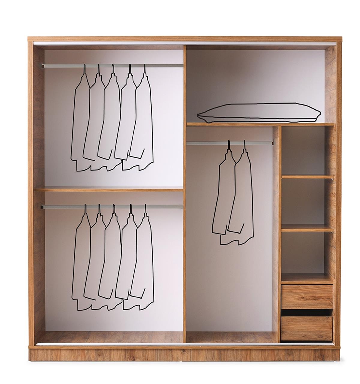 Efe 160cm Sürgülü Dolap