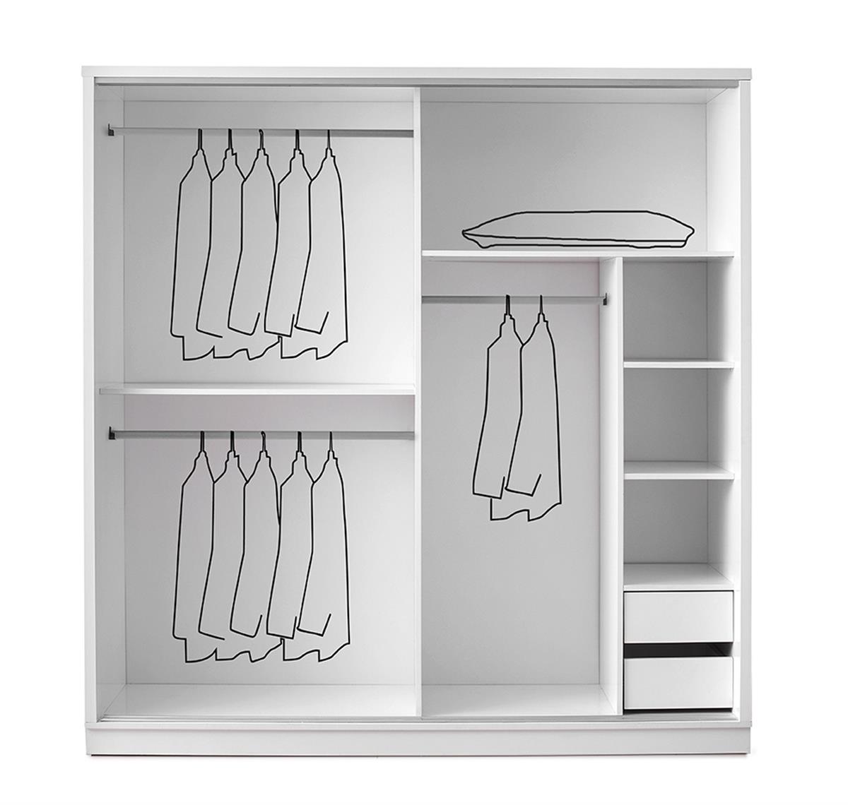 Ekin 140cm Sürgülü Dolap