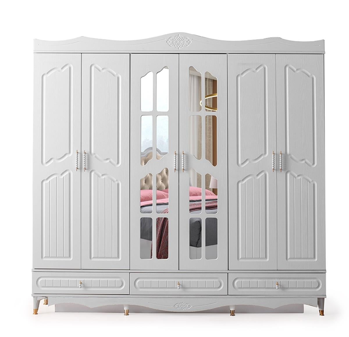 Fırat MDF Country 6 Kapaklı Dolap