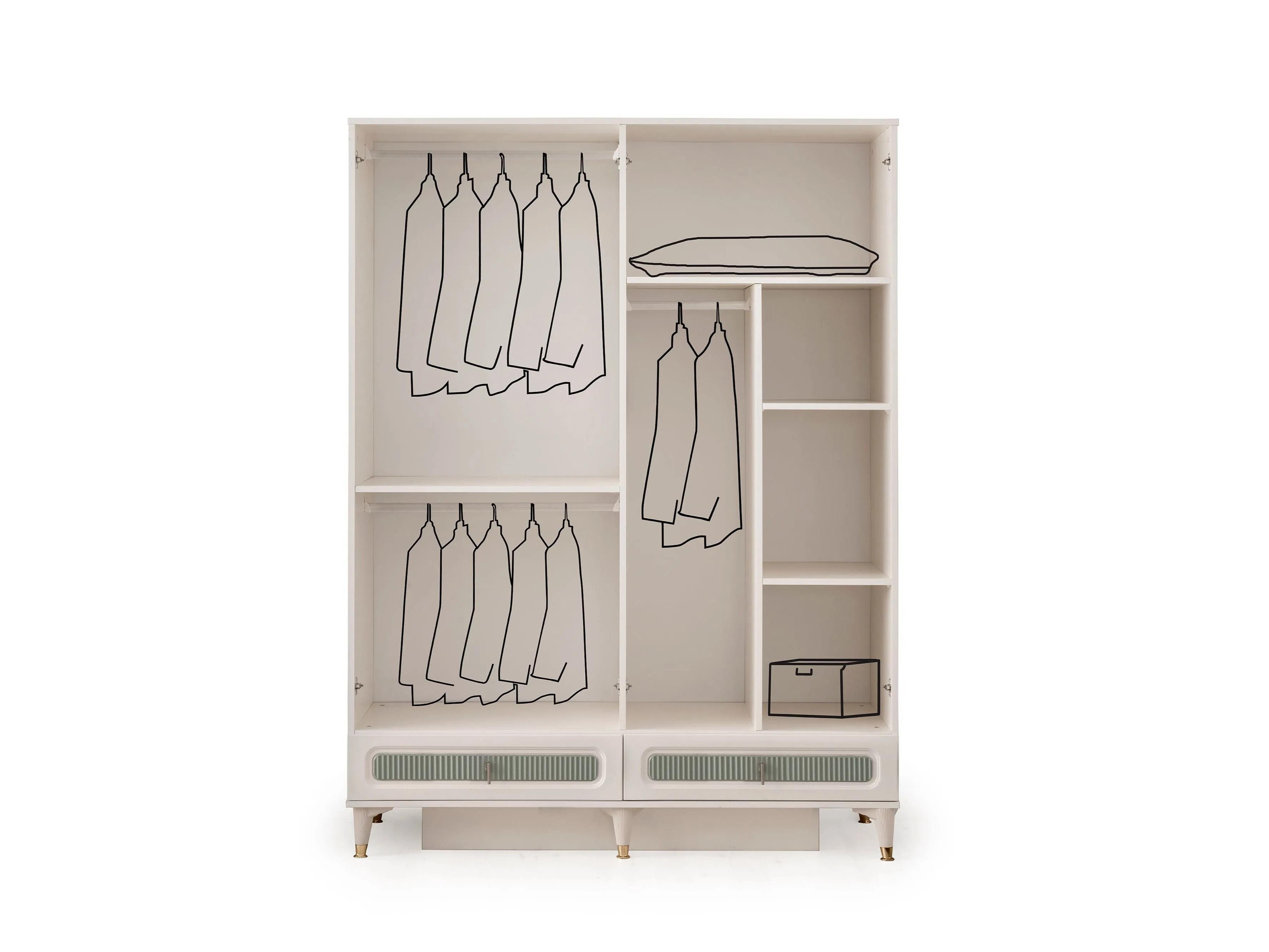 Irmak MDF 4 Kapaklı Dolap