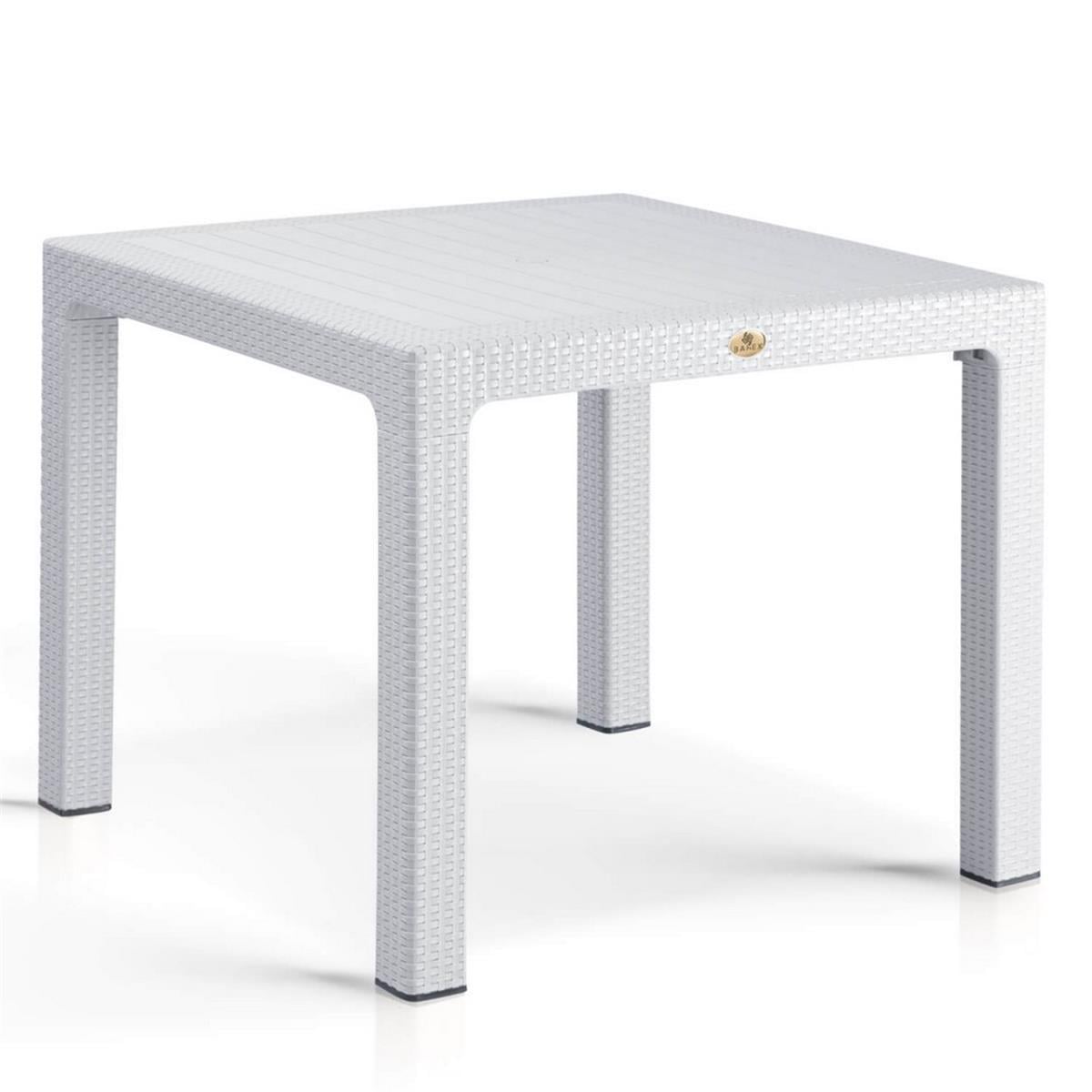 Rattan 90x90 Camsız Bahçe Masası
