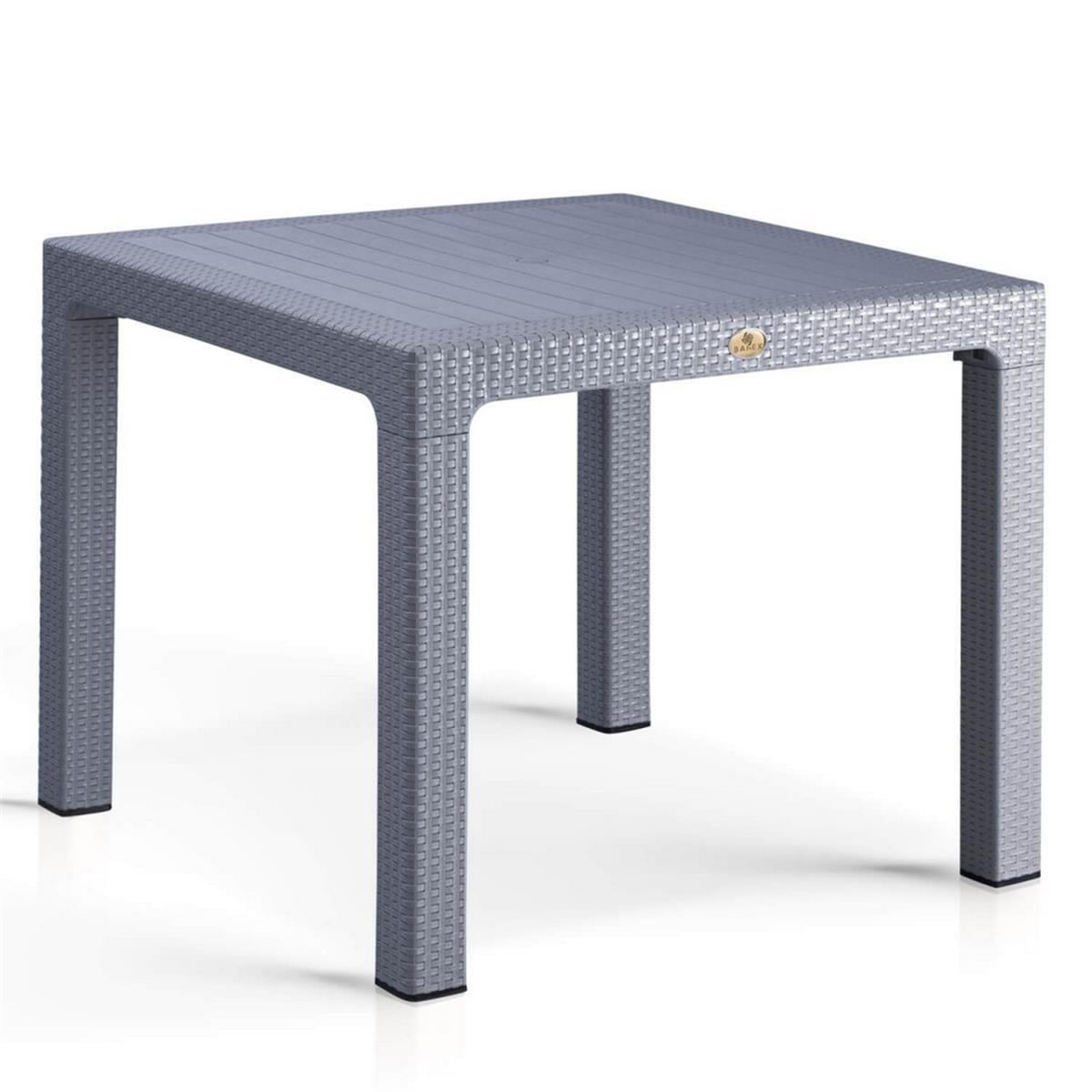 Rattan 90x90 Camsız Bahçe Masası