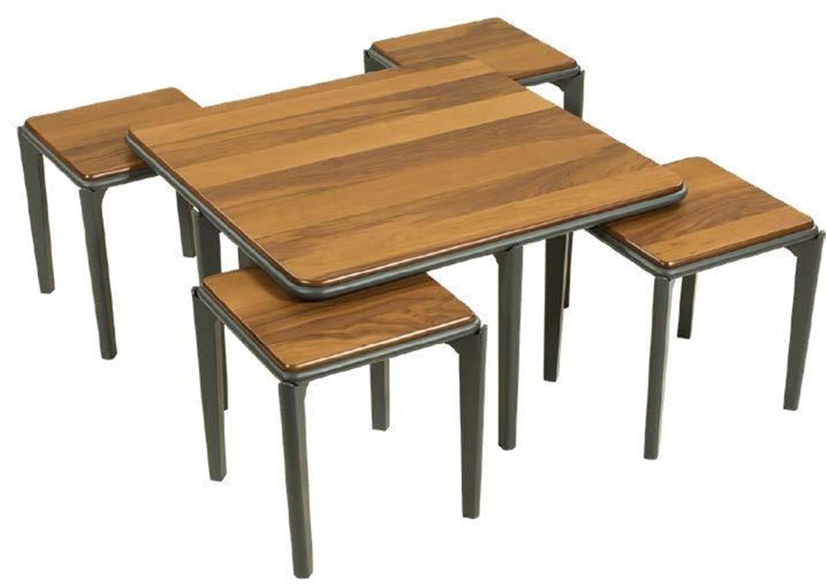 Sofia Ceviz 4+1 Sehpa Seti