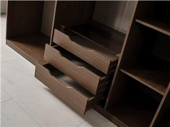 Aura Ceviz 6 Kapaklı Dolap