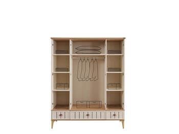 Bella 4 Kapaklı Dolap