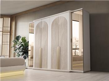Dubai MDF 6 Kapaklı Dolap