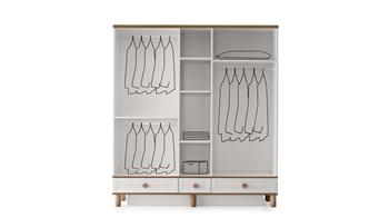 Irmak MDF 5 Kapaklı Dolap