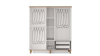 Kosova MDF 5 Kapaklı Dolap