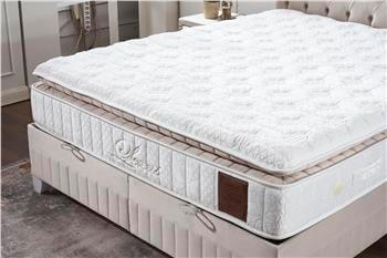 Lexus Krem Yatak Baza ve Başlık Seti