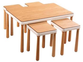 Milan Meşe 4+1 Sehpa Seti