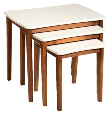 Otantik Krem Zigon Sehpa