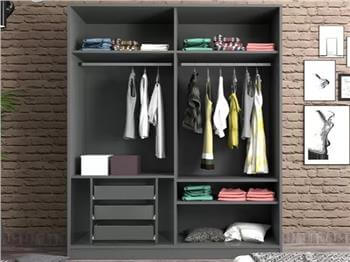 London 160 cm Sürgülü Dolap