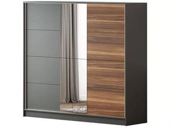 London 210 cm Aynalı Sürgülü Dolap