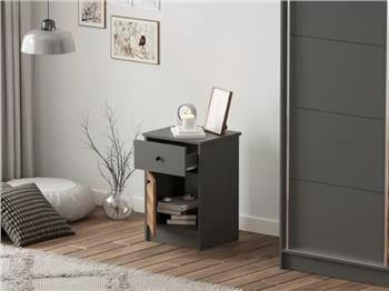 London Modern Kapaklı ve Çekmeceli Komodin