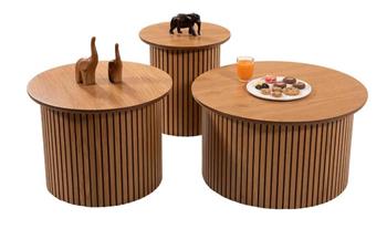 Pena Meşe Sehpa Seti