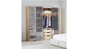 Pera Dört Kapaklı Akordiyon Dolap