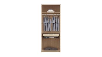 Pera İki Kapaklı Pantalonluklu ve Mücevherlikli Dolap