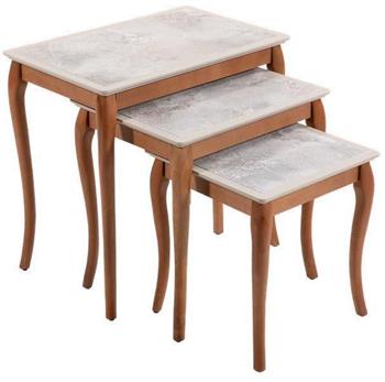 Pesaro Gri Mermer Zigon Sehpa