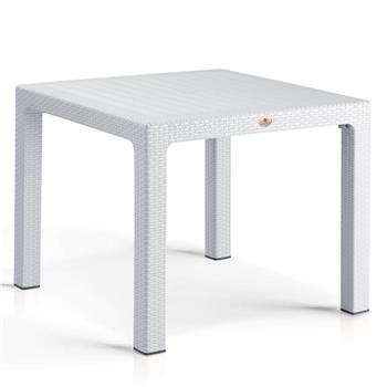 Rattan 90x90 Camsız Bahçe Masası