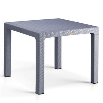 Rattan 90x90 Camsız Bahçe Masası