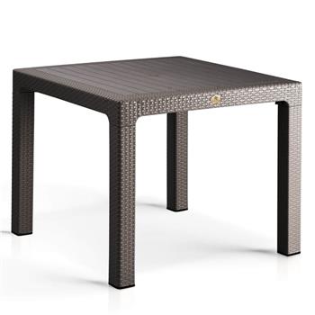 Rattan 90x90 Camsız Bahçe Masası