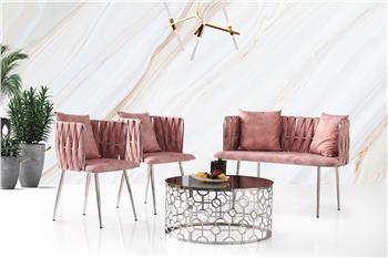 Sarmaşık Çay Seti Krom Ayak