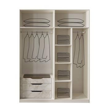 Solar 4 Kapaklı Dolap