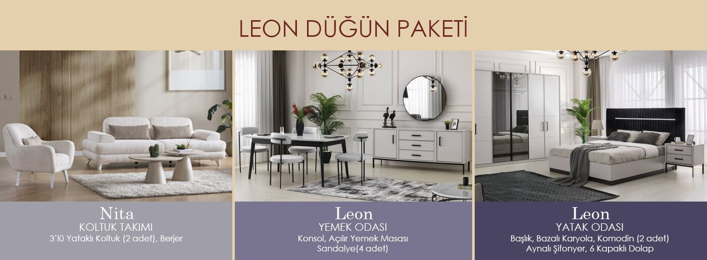 Leon Düğün Paketi Ende Mobilya