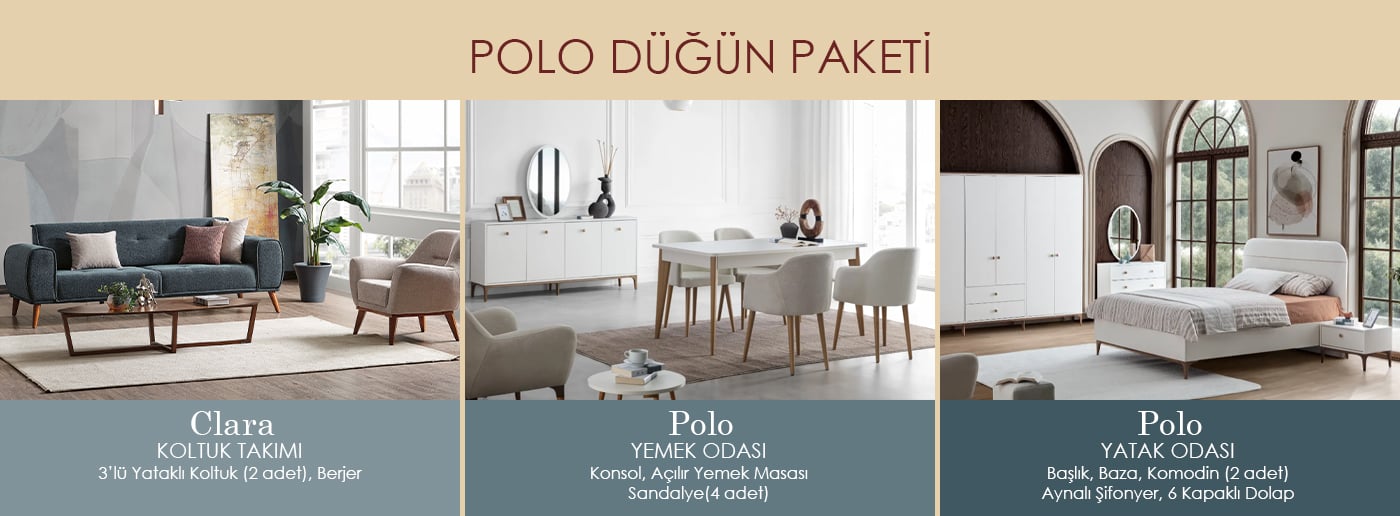 Polo Düğün Paketi Ende Mobilya