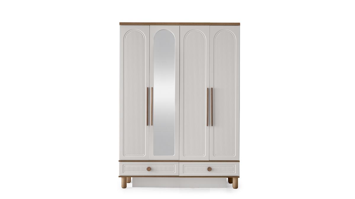 Irmak MDF 4 Kapaklı Dolap_Ende Mobilya_luleburgaz