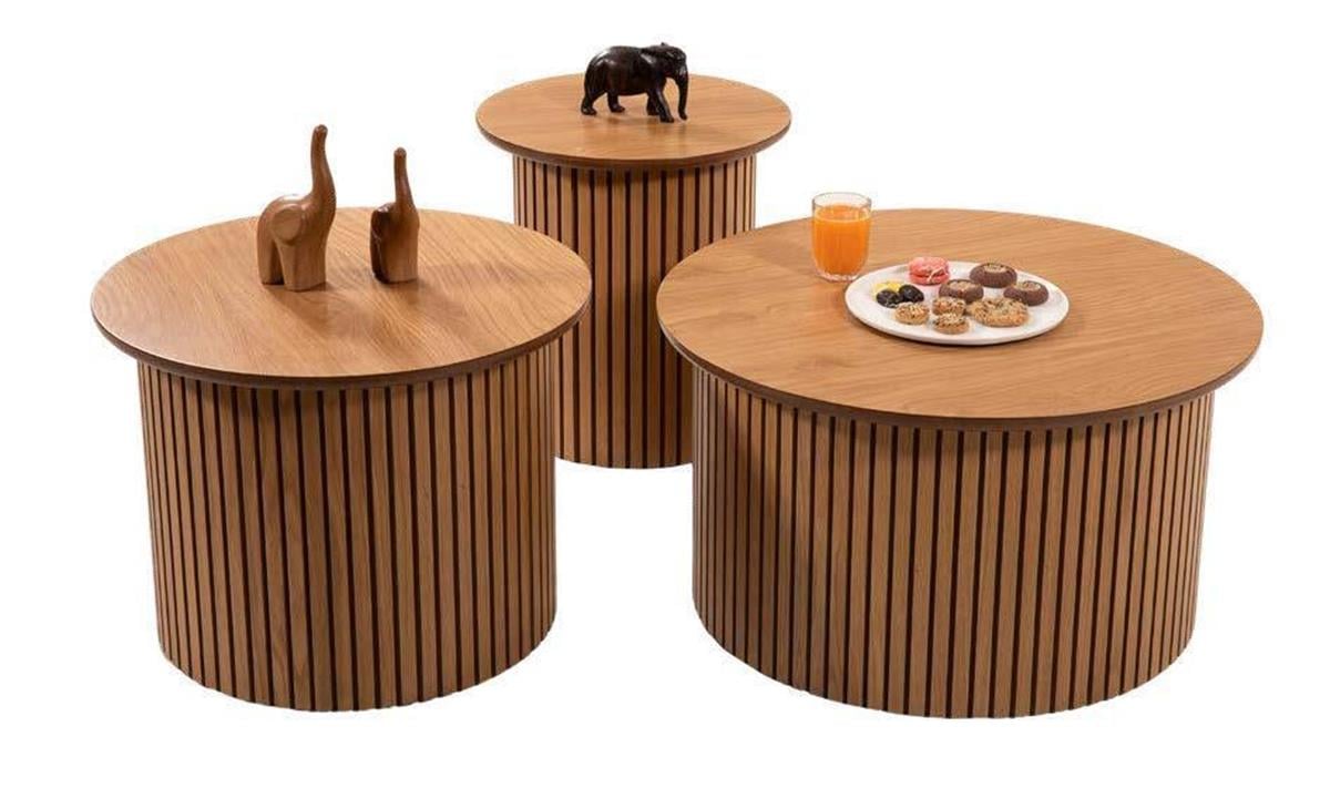 Pena Meşe Sehpa Seti_Ende Mobilya_luleburgaz