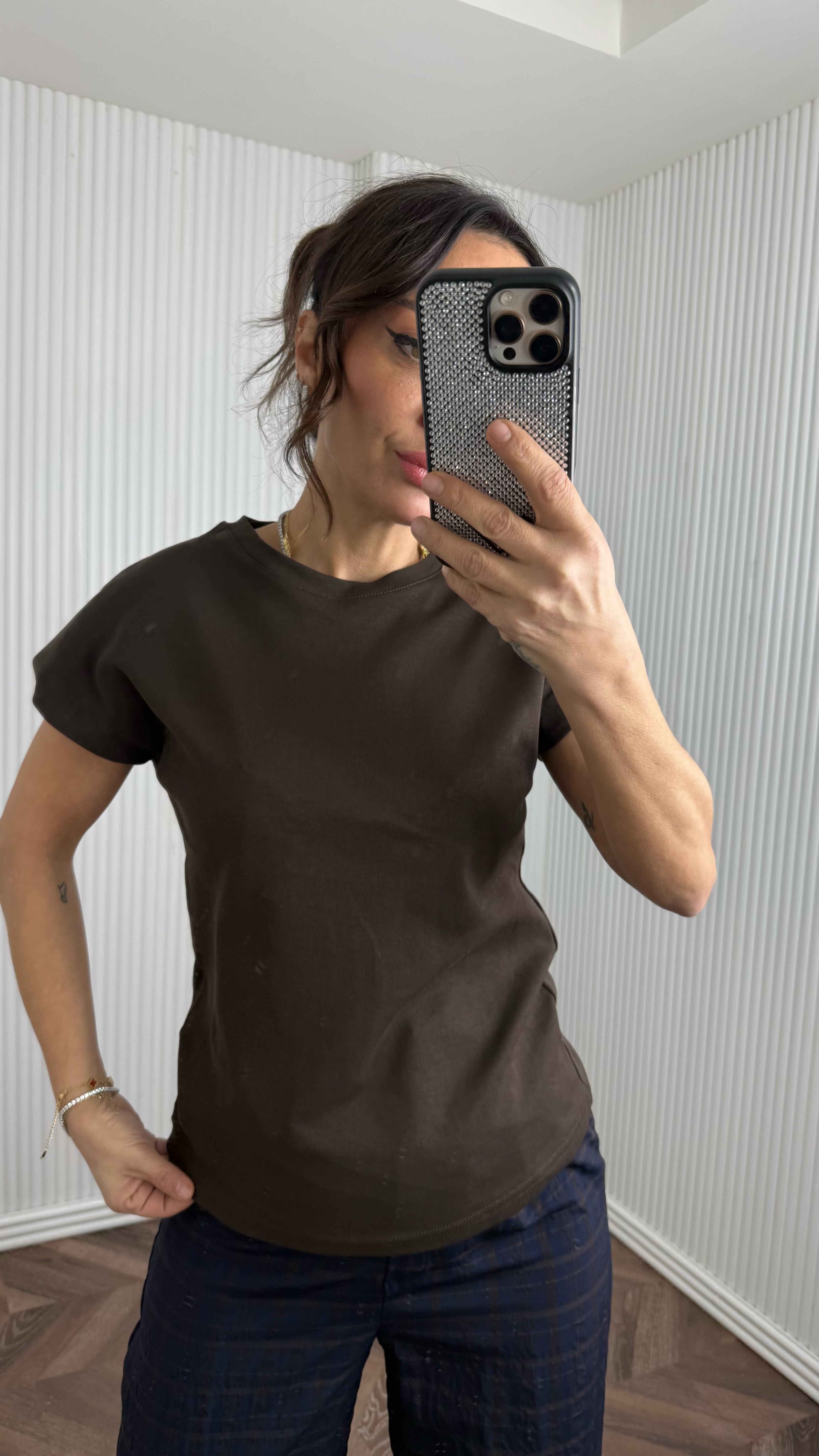 Nova Kahve  Vatkalı T-shirt No Sıfır 8