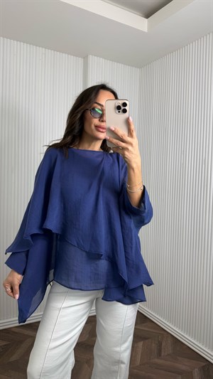 EXETER İndigo Uçuşan Bluz No Sıfır 8