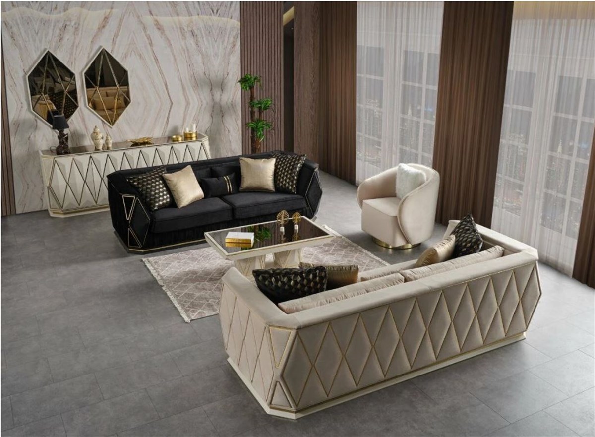 Diamond Sofa, Loveseat, Chair and Coffe table