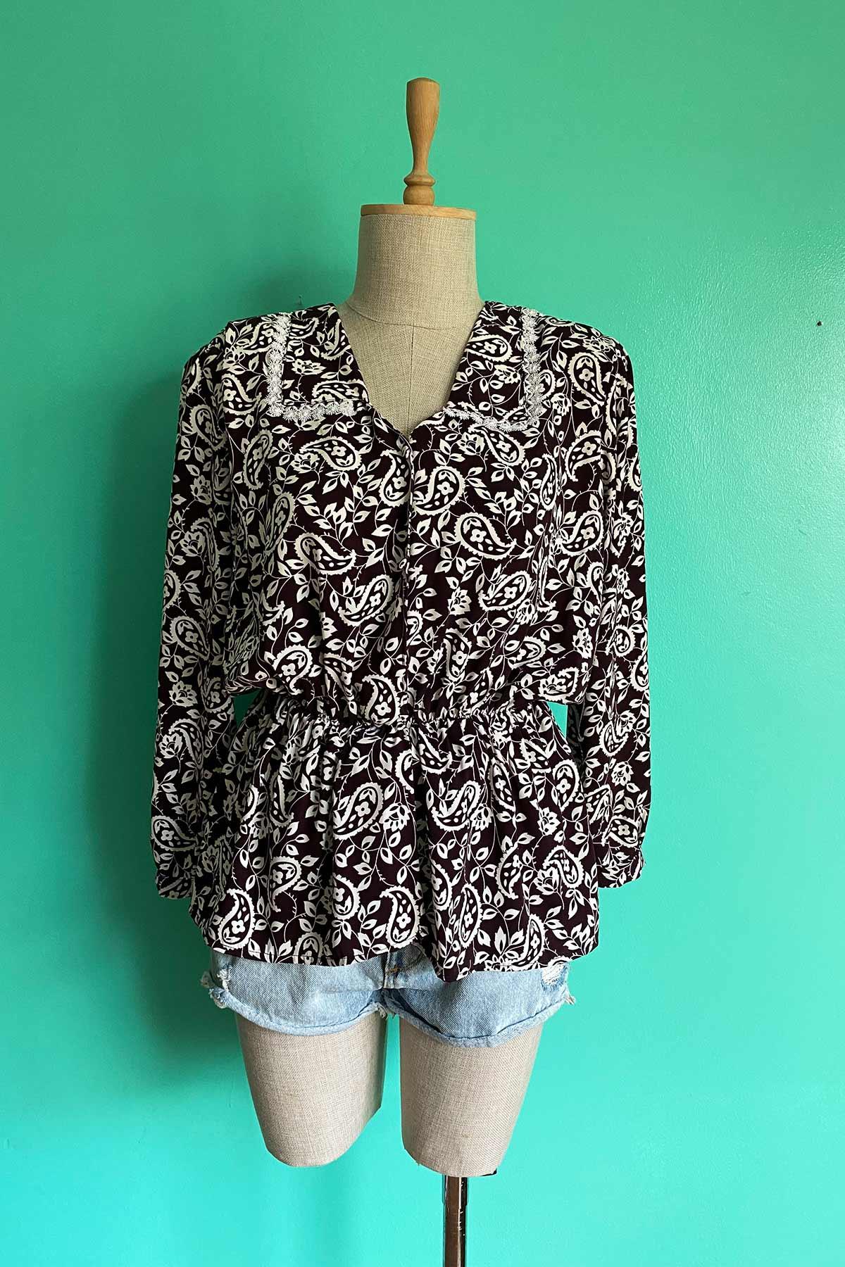 Vintage 60lar Bluz